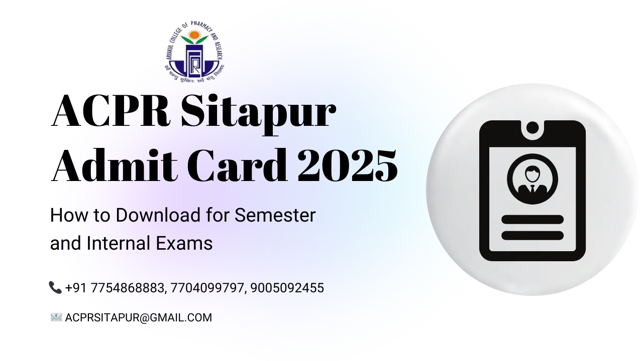 ACPR Sitapur Admit Card 2025